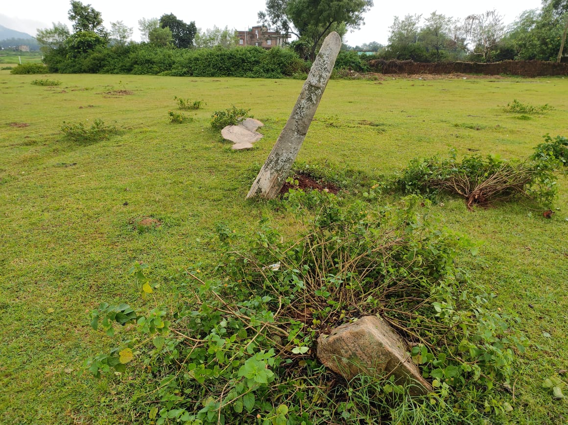 souravchandra's tweet photo. *Birbir #Megaliths, #Hazaribag

This spectacular complex comprises of 3 stones as known today. The central and the most prominent one is a single inclined Menhir. Towards it's southern end, there is a recumbent human shaped stone 'Sasandiri'. https://t.co/PaBYTCYr3M
