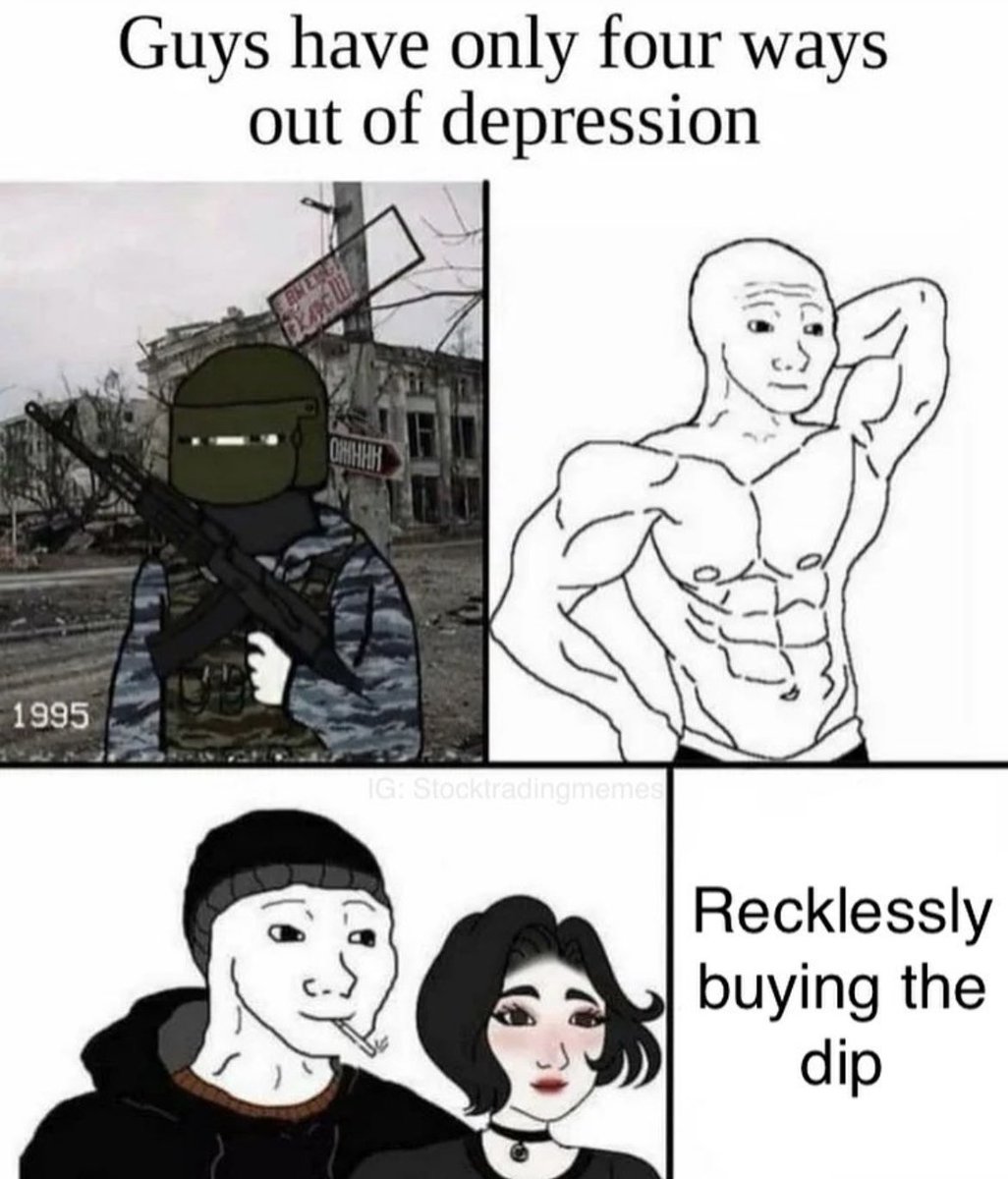 topcryptogems's tweet photo. I feel this too much 🤣🤣 Just buy the damn crypto dip!! https://t.co/80GyR52UUB