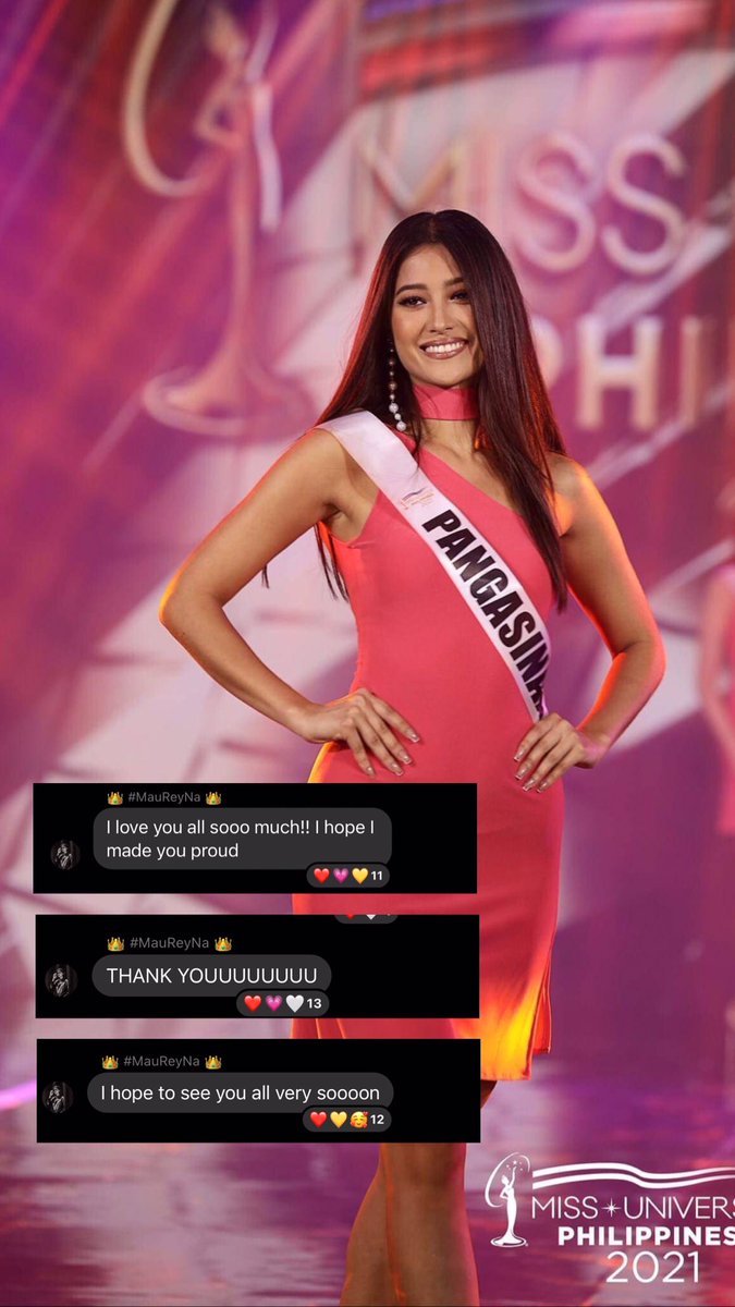 queen_mauwrob's tweet photo. Honestly, Maureen is the type of celebrity who never forgets to update her fans even if she's not obliged to. She updated Team Maureen the same day as the pageant. You are the sweetest @MauWrob ✨💖 #MauReyna #MissUniversePhilippines2021 https://t.co/jN0uYr8mLJ