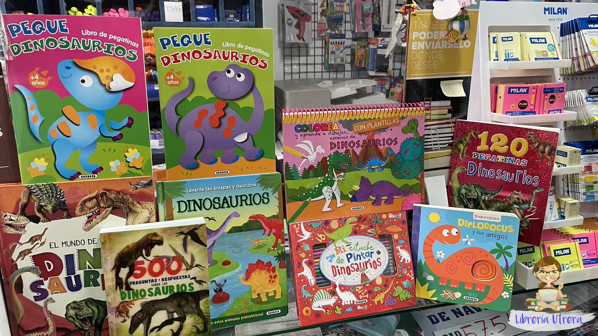 LibreriaUtrera's tweet photo. 💡 IDEAS MOLONAS OTOÑALES
➡️ Moni y Carmen os dejan por aquí unas cositas que sabemos que os van a gustar:
📒 Papelería #LovelyStory y #Milán
🦕 Fiebre Jurásica
🎒 Mochilas y Puzles #EducaBorras
👸🏻 ¡Y es que somos #LaLibreríaMolona! https://t.co/Rys5YLRNb1
