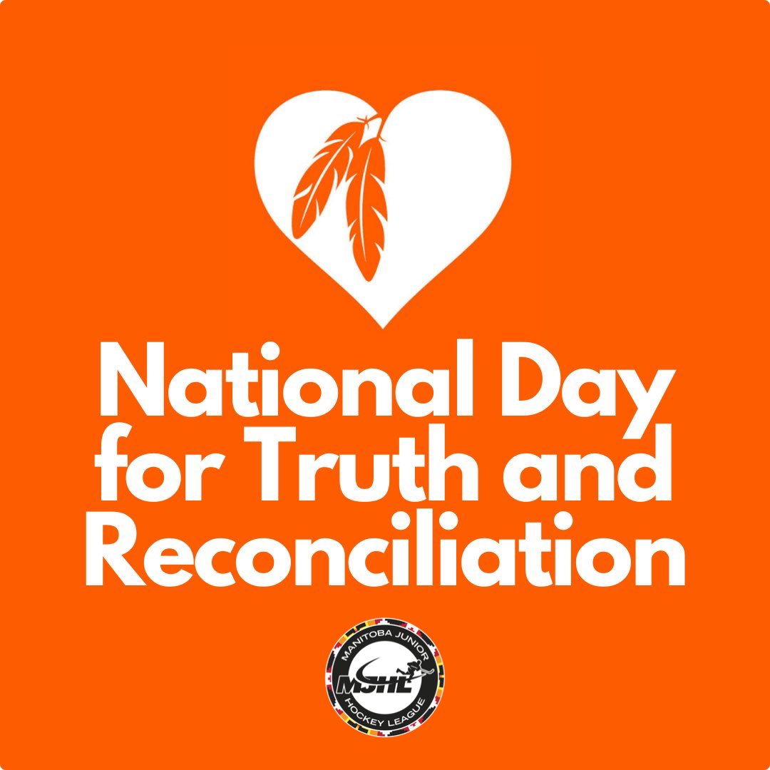 mjhlhockey's tweet photo. On National Day for Truth and Reconciliation, we honour the lost children and survivors of residential schools, their families and communities 🧡

For residential school survivors and members of Indigenous communities, a 24-hour Crisis Line is available at 1-866-925-4419. https://t.co/RqLM7L36tF