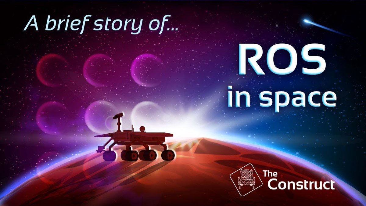 _TheConstruct_'s tweet photo. A Brief History of #ROS in #Space 👉🏽 https://t.co/uCq8faNF53 
In this video, Ricardo explains how ROS has been already in space and for what reasons. 

#Robot #ROStutorials #Robotics #GoROS #LearnROS https://t.co/A6iLL0DPoh
