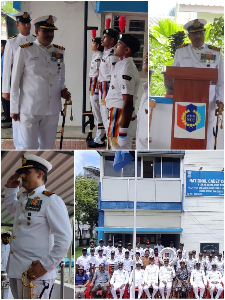NRubawathi's tweet photo. 🇮🇳🇮🇳JAI HIND🇮🇳🇮🇳
FAREWELL RETIREMENT PARTY BY 1( AN)NAVAL UNIT , NCC. PORT BLAIR , FOR CAPTAIN V.K.TRIVEDI SIR https://t.co/fH3GvFnaTq