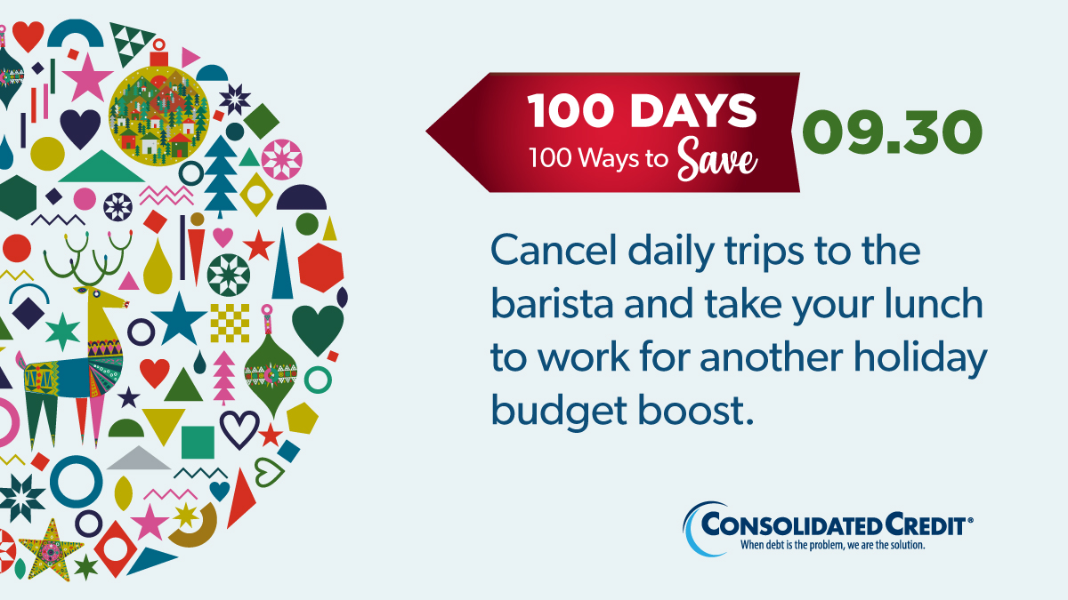 🎄#100Days100Ways Holiday Savings Tip of the Day!
🙌Like &amp; RT for chance to #win $100
🎅Our #HolidaySpendingPlanner helps you see how much you can afford this holiday season: ow.ly/RXTs50Gj21o

💰#WINMONEY #ConsolidatedCredit #100Days100WaysContest #DebtSucks ☎️844-617-2240