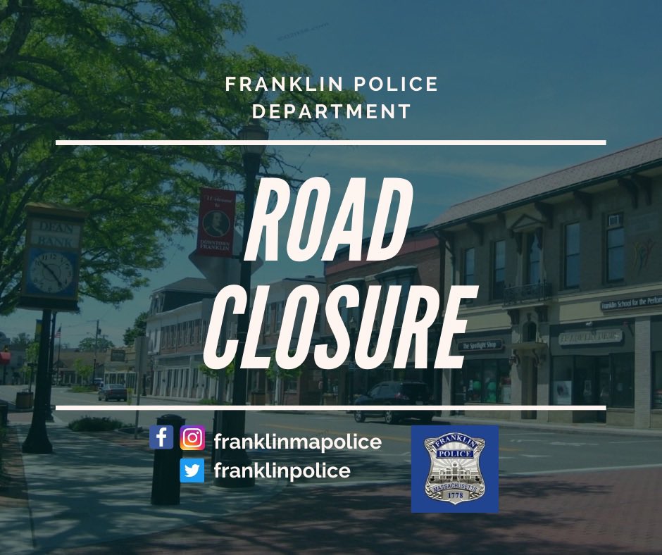 Franklin Police - Road Closure Alert - Saturday, Oct 2 for Harvest Festival