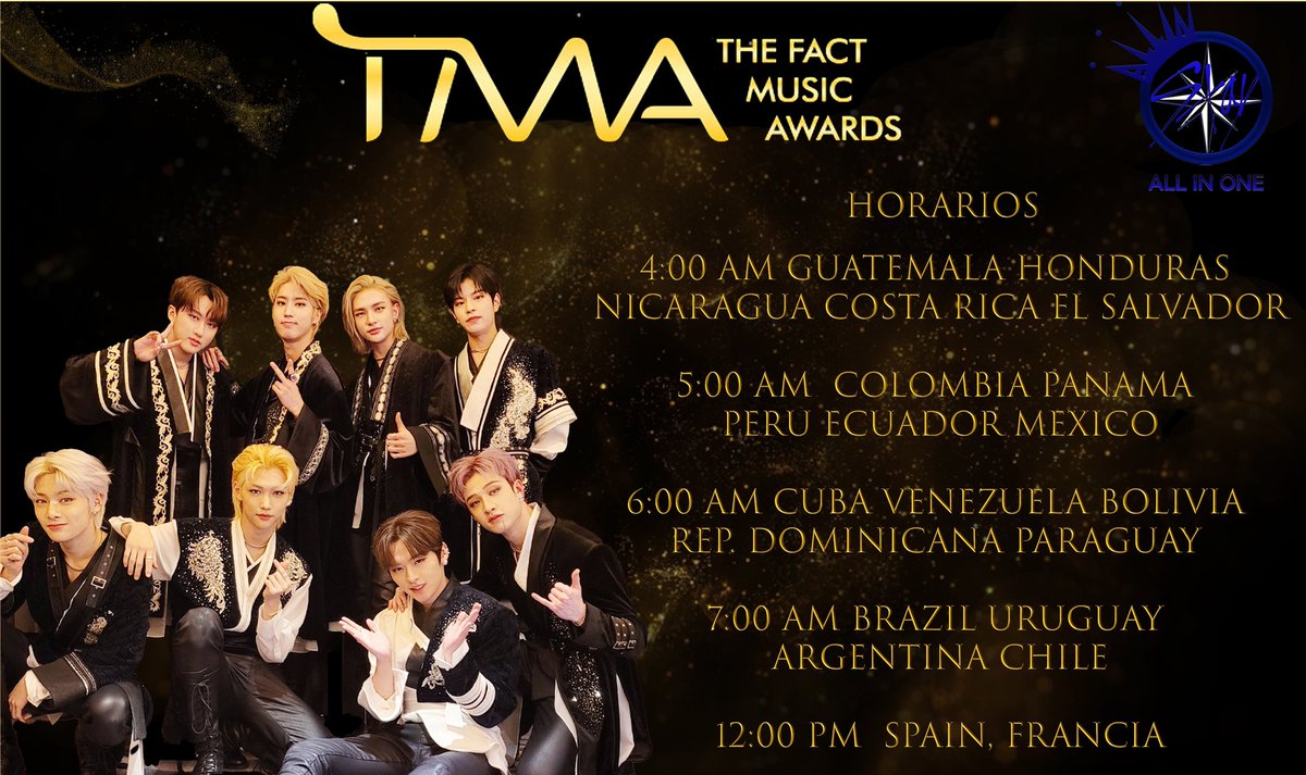 skzinfoespmx's tweet photo. SKZTOBER inicia tremendo con la noticia de que Stray Kids asistirá este 2 de Octubre en los TMA (The Fact Music Awards) y pueden presentar sus UNIT SONGS 👌

Horarios 
⏰Red Carpet
⏰Premios

(L1nks se compartirán más tarde)

스트레이키즈
#StrayKids #스트레이키즈 @Stray_Kids https://t.co/76i7yu2WQy