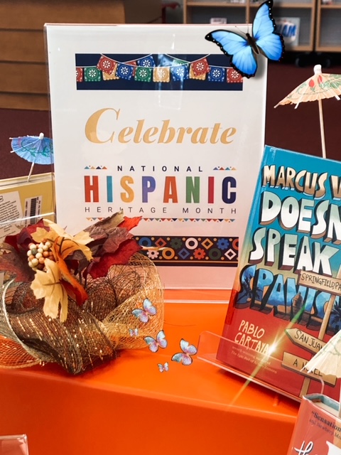 CarmenMangus's tweet photo. Tons of books featuring Hispanic characters are now available in the library! #PelionMiddleLearningCommons #PelionMiddleLibrary https://t.co/vdLszoIUDf