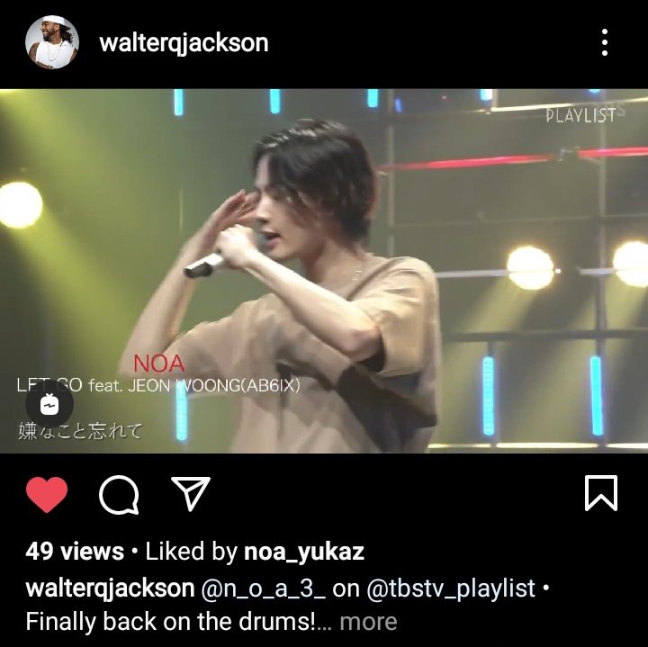 xxkyuuu's tweet photo. Noanas we can finally watch NOA's LET GO performance with band clearly 🤩😂
Thank you @walterqjackson 💜 https://t.co/JHGiFeN2HN