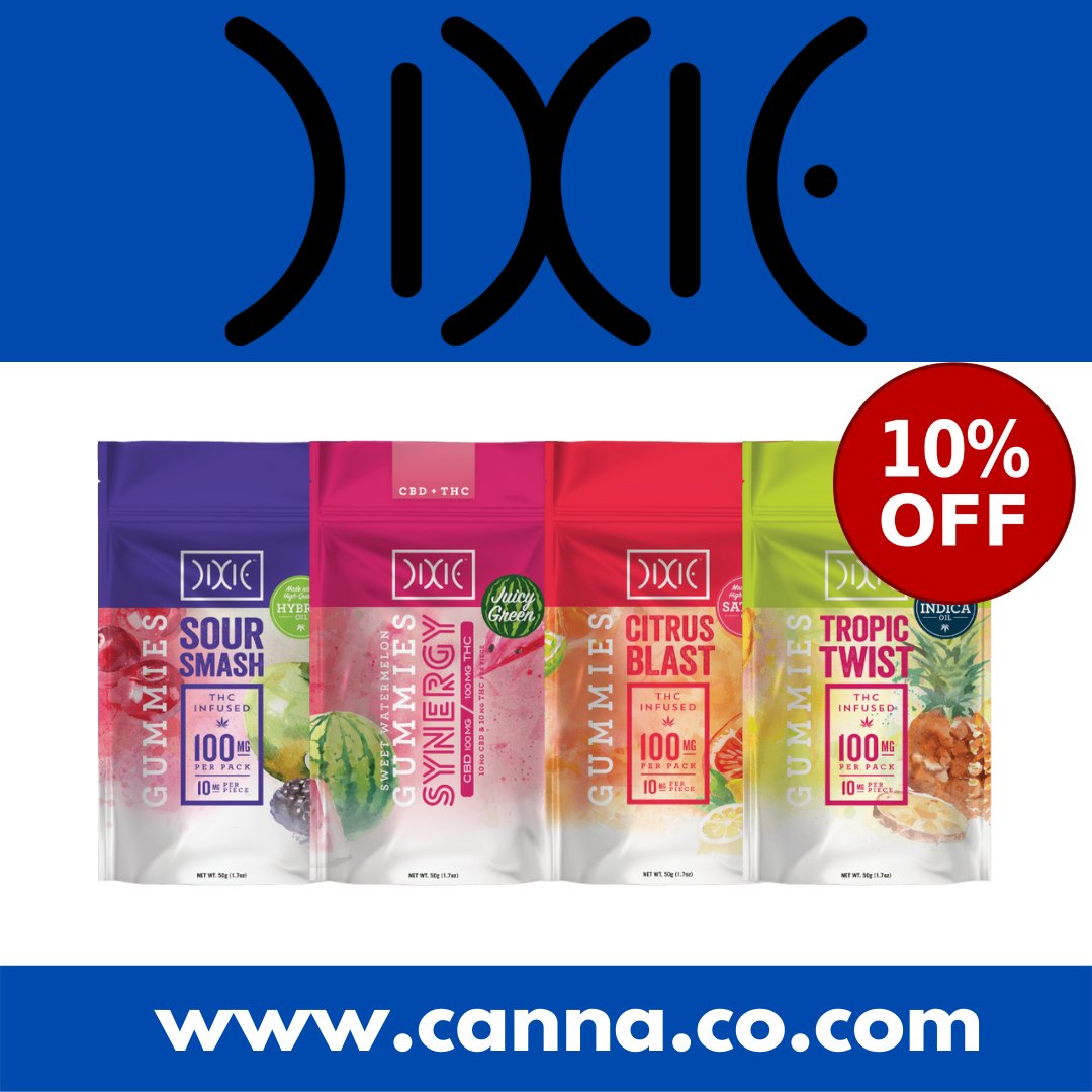 Cannaco_Rec's tweet photo. Come in to our Walsenburg today and save 10% on Dixie gummies!
#cannaco #walsenburgcolorado #dixiegummies #gummies #dealsnearme #weedmaps #leafly https://t.co/8dZfTgLhdh