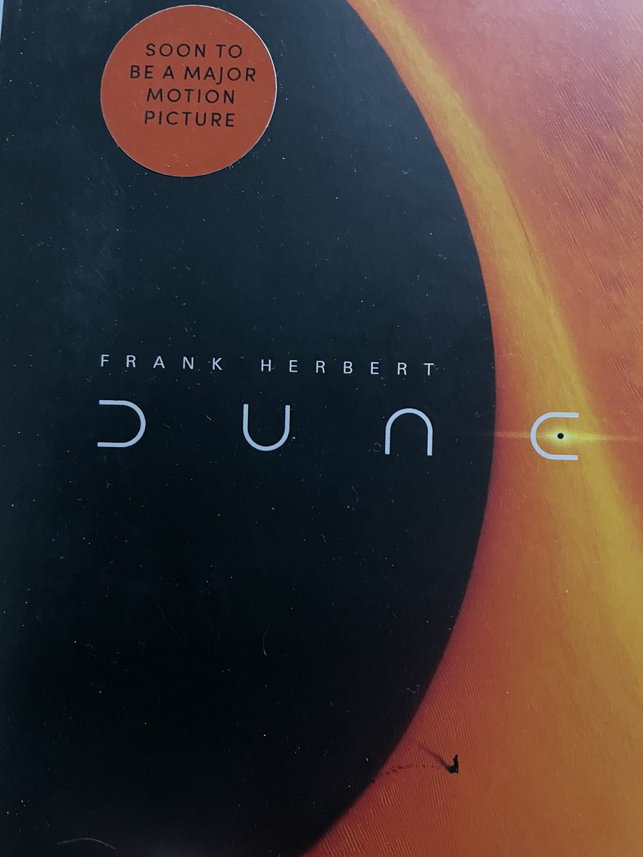 sjturn's tweet photo. Can’t believe I hadn’t read this until now #lockdownreading #scificlassic #dune https://t.co/xVm9hrl0cO