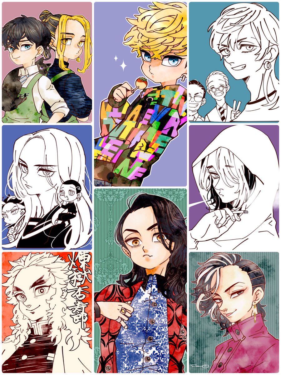 #今月描いた絵を晒そう
思いの他、いっぱい描いてたーー✌️✨yeah❤️ 