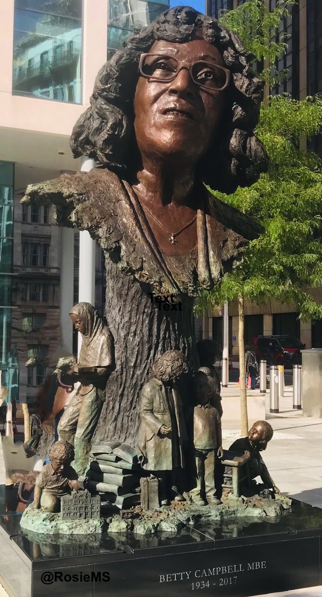 Wales' first black headteacher, political activist & the first named Welsh woman to have a statue in Wales #BettyCampbellMonument unveiled #CentralSquare #Cardiff. Spectacular monument for an incredible lady.
@women_welsh MonumentalWelshWomen #5Women5Statues5Years #HiddenHeroines