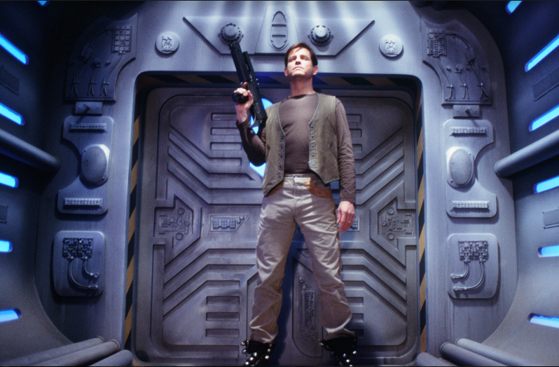 StarhunterTV's tweet photo. This badass bounty hunter is also one of the coolest  ship captains in sci-fi TV history. He doesn't dress in pajama-like uniforms, nor does he blindly follow the rules of a federation headquartered a million light years away. Do you agree? Leave your comments below and share. https://t.co/w5WOtnVqt4