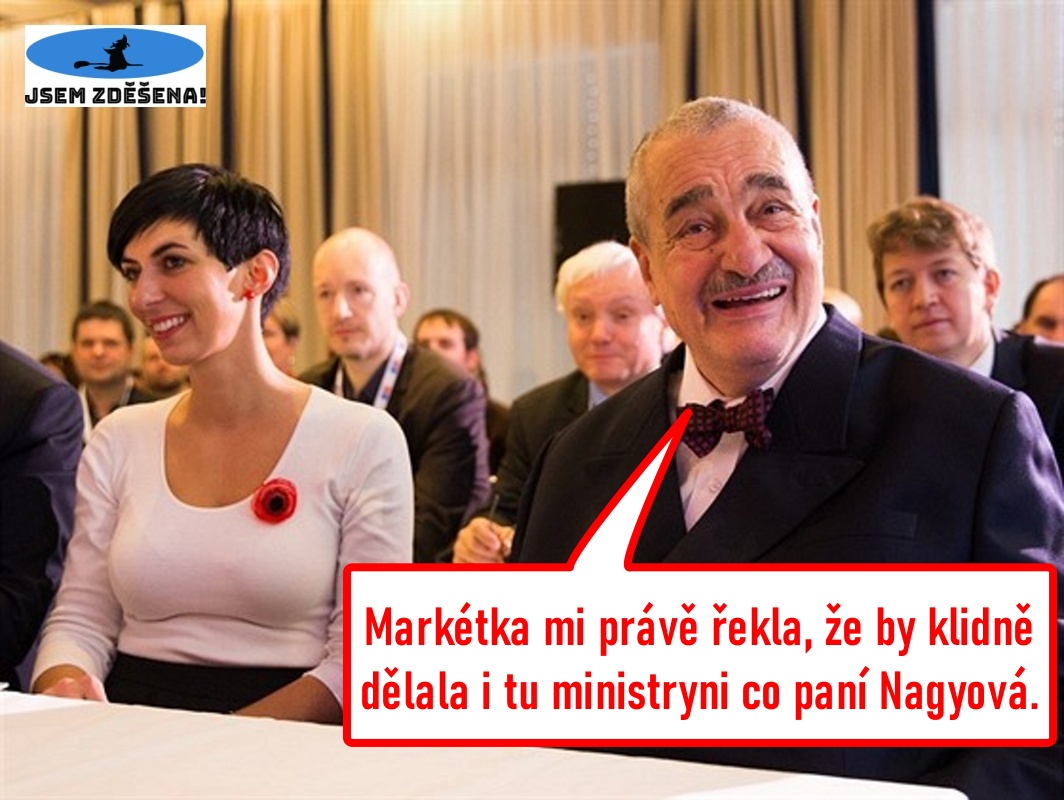 Tak snad to Markétce klapne a nějaké to ministerstvo na ni nakonec zbude. Jsem zděšena!