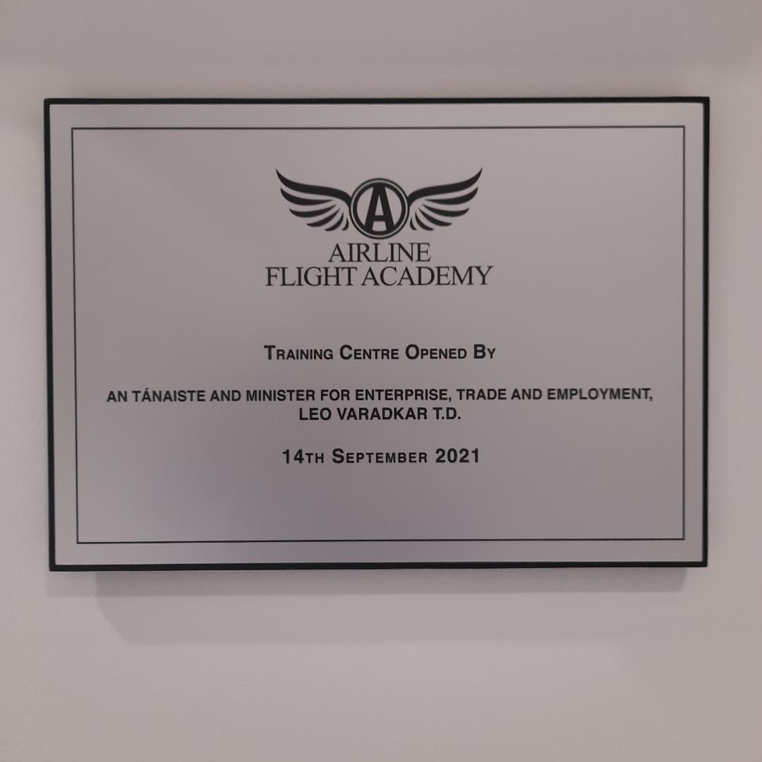 Signsireland's tweet photo. Throwback Thursday... Nameplate we supplied for Ryanair's Airline Flight Academy we did a few weeks ago... #namplates #signage #throwbackthursday https://t.co/lsiq5wvfNH