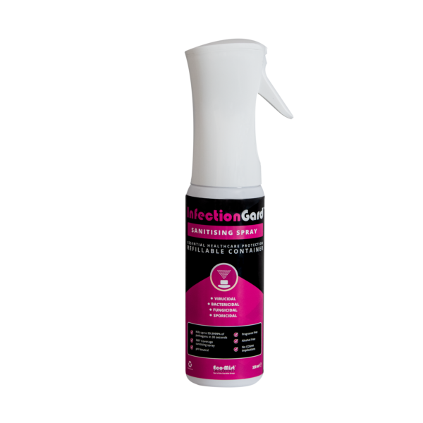 EBiotechnics's tweet photo. A clever solution to a difficult problem......
InfectionGard 330ml spray is the solution literally.
Order now at https://t.co/tjeDQCEsIO protect your family, workplace, and the environment 99.9999% effective.  No toxic chemicals, no alcohol, no waste.  This product is refillable. https://t.co/kMS41tOrGY