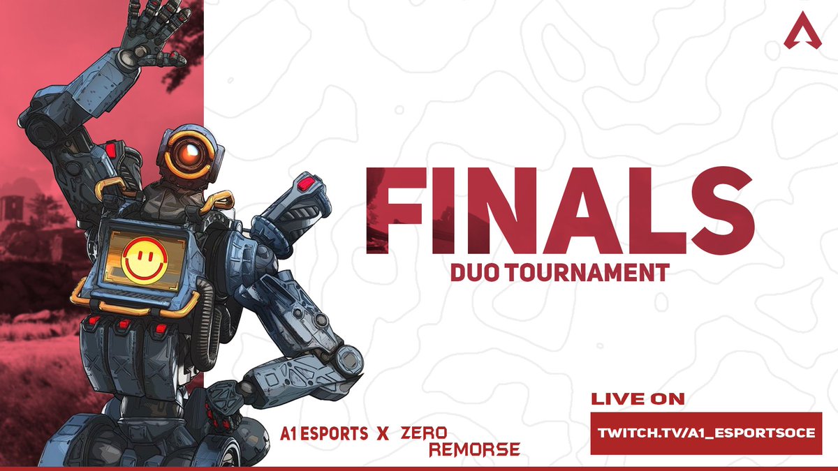 It's Finals time ladies n gents! 

Whether your playing or spectating tune in at 6:30pm AEST, as <a href="/WolfieOCE/">Wolfieoce</a> &amp; <a href="/sabharballs/">Sabharballs</a> take us through the finals showcasing all the action!

Find out who will claim the title for "THE BEST DUOS" in OCE. twitch.tv/a1_esportsoce
<a href="/PlayApexEsports/">Apex Legends Esports</a>