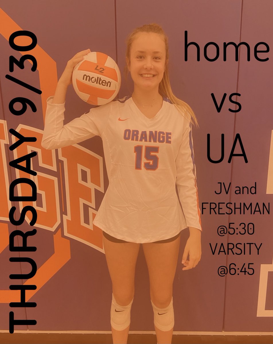Orangevball's tweet photo. Got nothing to do tonight? Stop by the game at home bs UA as the girls start their conference over! #ontheroadtostates #goneers @OOHSSportsLive @oohspit @OOHS_Athletics https://t.co/ateXR9M3lP
