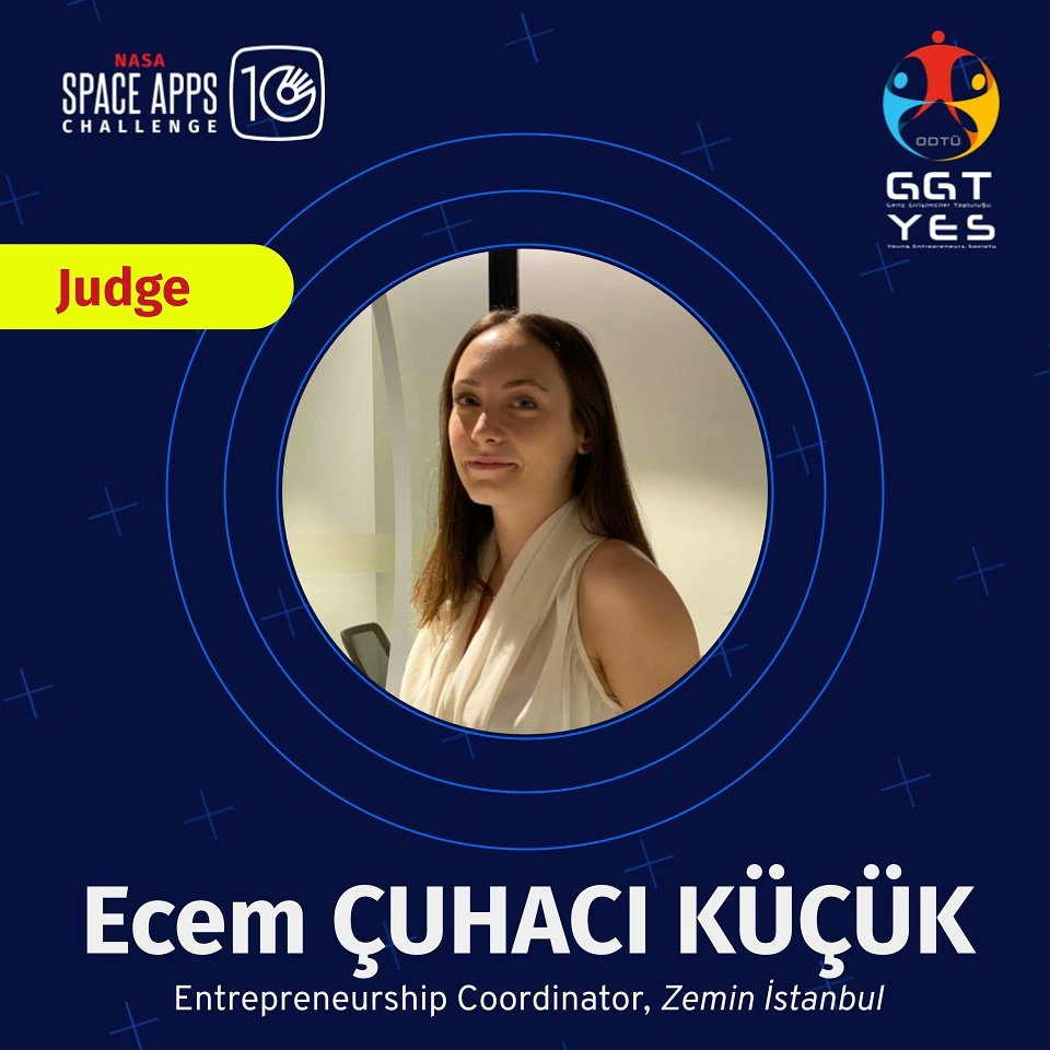 spaceappsankara's tweet photo. 📣 Ecem Çuhacı Küçük will be with us as a judge in NASA Space Apps Challenge 🚀

We thank her for her interest and support to the event.

#nasaspaceapps #spaceapps #spaceappsankara #space #nasa #odtü https://t.co/wVPBFgwLKm