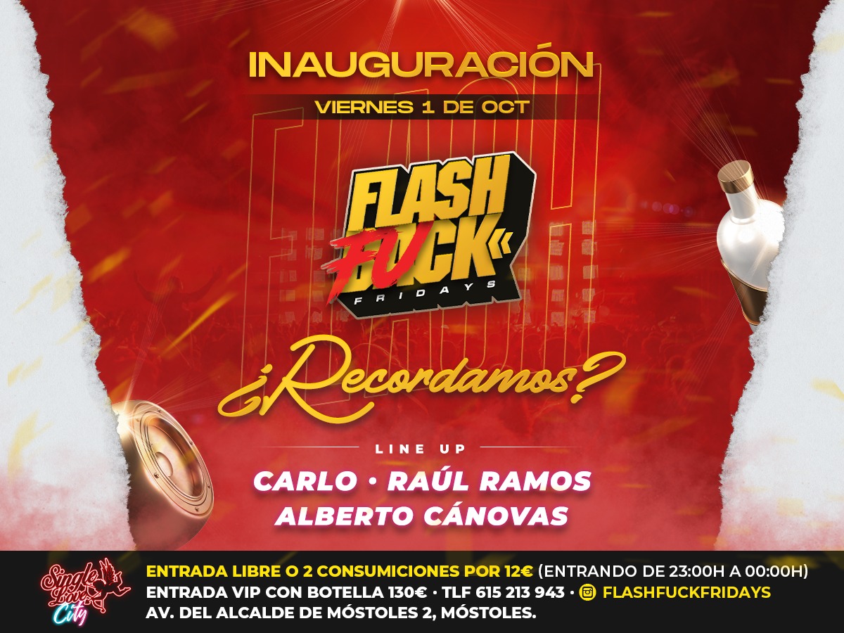 SalaSingleLove's tweet photo. La sesión que ha revolucionado el verano en la zona sur se une a partir de mañana a la familia y equipo de Single Love. ¡Os presentamos Flash Fuck Fridays TODOS LOS VIERNES! 💯

¡AFORO LIMITADO! ¡Abrimos de 23.00 a 06.00! 🙌🙌 https://t.co/HKUjgUUmCy