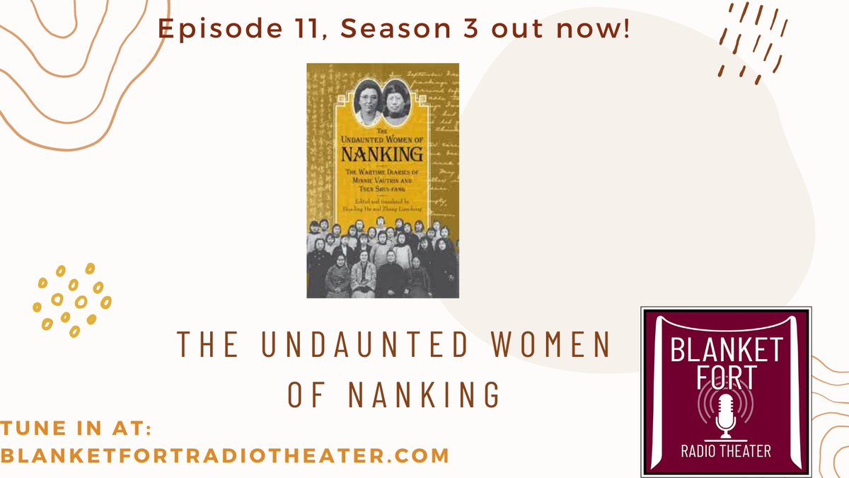 siupress's tweet photo. Relative peace settles over Ginling College and refugees begin to leave. Minnie physically deteriorates as she continues to protect the camp. Listen to episode 11 on #ApplePodcasts, #Spotify, or #NPRone. More at https://t.co/pYE98K5Q99. #podcast #audiobook #history https://t.co/YxaGXmmEro