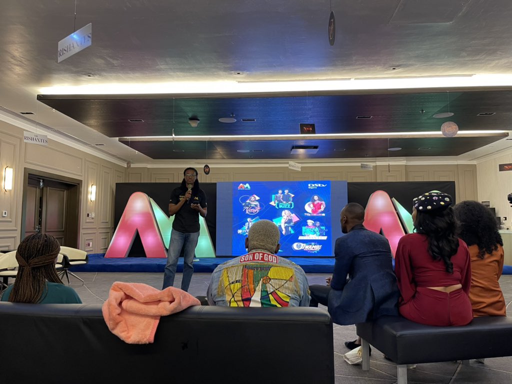 Auntyadaa's tweet photo. We are currently getting briefed about the different shows that will go live and I particularly love the Rishantes because it is about a family trying to put out their differences and trying to see if they can work together. #AMNewShows #AMNewShowsLaunch https://t.co/kggaAlulpu