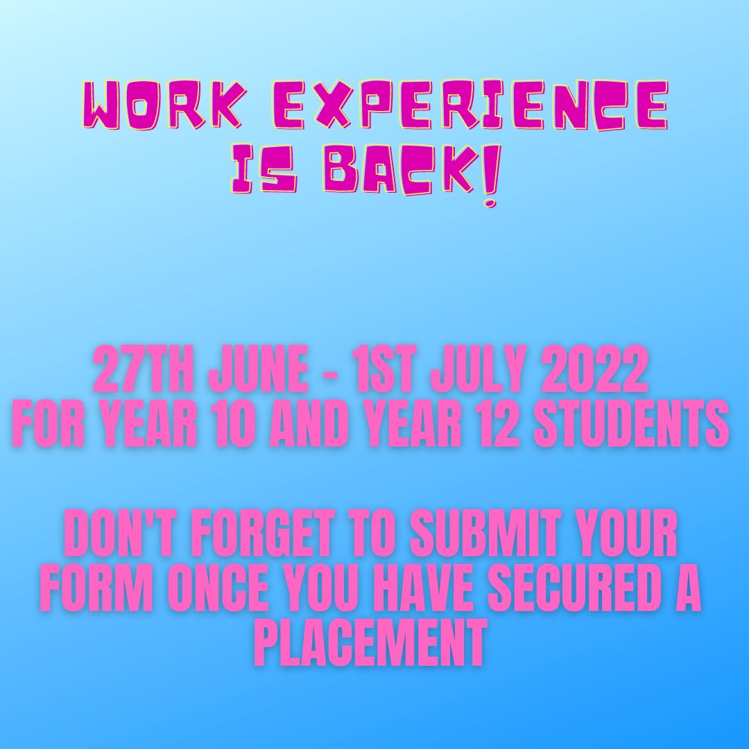 JCS_Careers's tweet photo. Work Experience is back for 2022 https://t.co/FN6FIVENRp