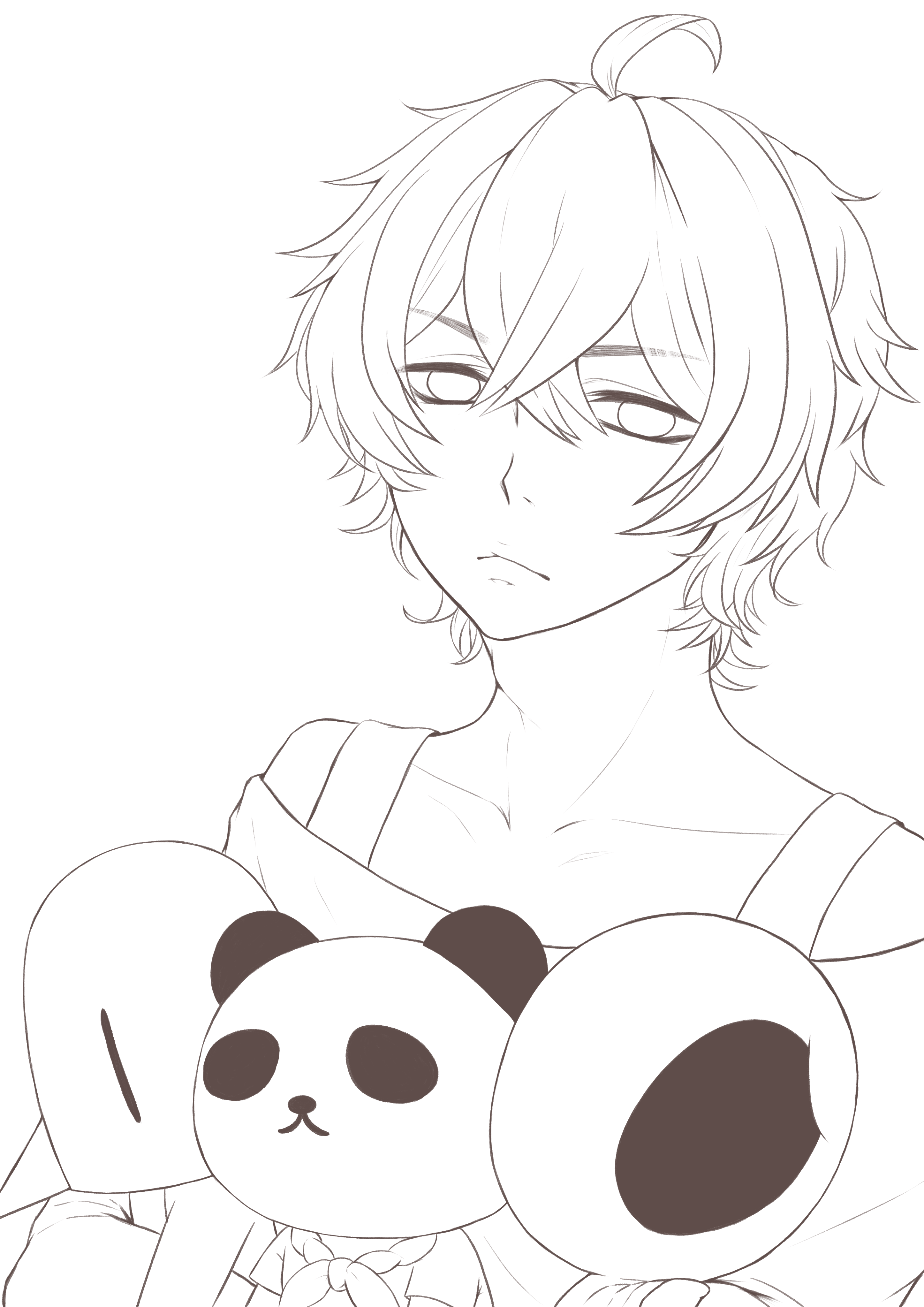 あっちぇ ほぼ休みなく仕事マン 過去絵の線画 フォローしてくださっている方でしたら色塗り練習とか ご自由にお使いください ぜひ色塗って そして塗ったイラスト見たいので 私の垢id載せてツイートしてくださると嬉しいです 飛ばしに馳せ