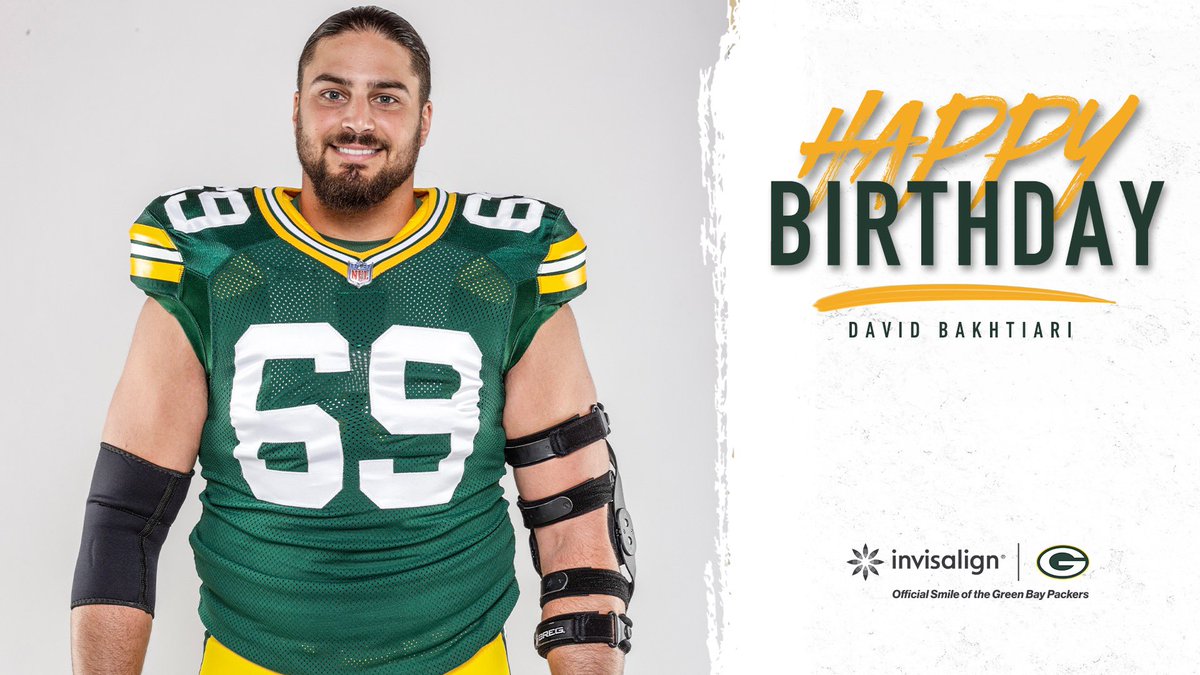 RETWEET to show <a href="/DavidBakhtiari/">David Bakhtiari</a> some birthday love! 🥳

#GoPackGo | #WinningSmiles
