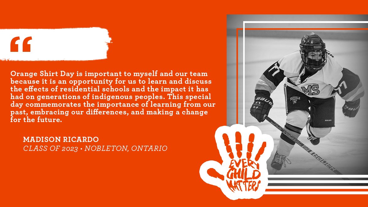 su_whockey's tweet photo. Our team is proud to be participating in #OrangeShirtDay and honoring all of the Indigenous victims and survivors of residential schools in Canada. https://t.co/qnQ0rxAXH6