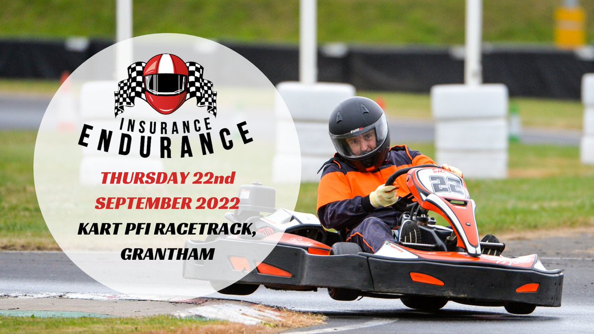 InsuranceEndur1's tweet photo. INSURANCE ENDURANCE 2022🏁

We are excited to announce that Insurance Endurance will be returning to @kartpfi on Thursday 22nd September 2022! 

Register your team now at: https://t.co/VQy6mtifOk https://t.co/4zhmgHxEEL