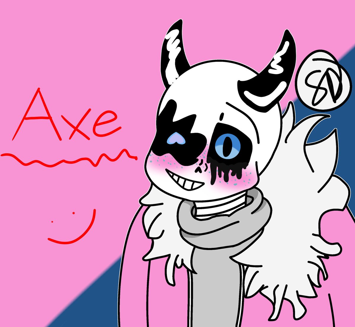 Sickdrawer's tweet photo. I was bored okay Don't judge me! Plus I love Axe he's baby 👉💖 I improvised for the jacket I had no Idea what color it was supposed to be but it looks great still!
Axe belongs to my friend @SkittlesSquid https://t.co/x0W0YfjsTI