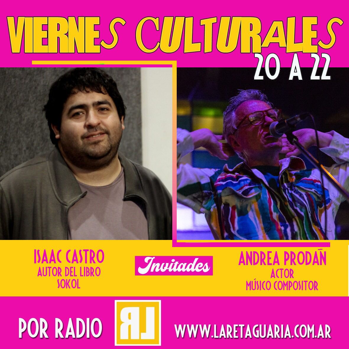 Mañana enganchate al aire de <a href="/Laretaguardia/">La Retaguardia</a>  
Nos visitan <a href="/isaac82castro/">isaac castro</a> (autor del libro "Sokol") y #AndreaProdan
#ViernesCulturales de 20 a 22

#Sumo #LasPelotas #Radio
#Podcast #LaRetaguardia

📻laretaguardia.com.ar/2018/09/escuch…

📱play.google.com/store/apps/det…