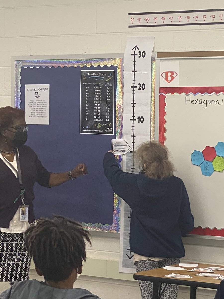 lbnorris09's tweet photo. Chatting about Integers in Mrs. Alexis-Worrell’s 6th grade class and rolling into the Real Number System with Mrs. Hoben’s Pre-Alg. #greatlessons #greatstudents #greatteachers @HenricoMath @hcpsbrookland https://t.co/h08KFljRQ7