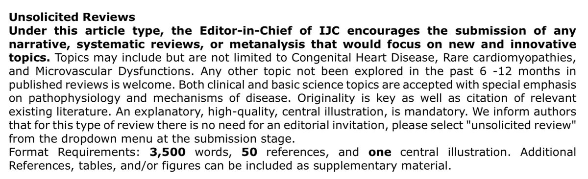 International Journal of Cardiology (@ijcardio) on Twitter photo Great news! IJC is now inviting authors to submit unsolicited reviews! @cardiotwitter <a href="/escardio/">European Society of Cardiology</a> <a href="/ELS_Cardiology/">Elsevier Cardiology</a> <a href="/ElsevierNews/">Elsevier News</a> Great news! IJC is now inviting authors to submit unsolicited reviews! @cardiotwitter <a href="/escardio/">European Society of Cardiology</a> <a href="/ELS_Cardiology/">Elsevier Cardiology</a> <a href="/ElsevierNews/">Elsevier News</a>