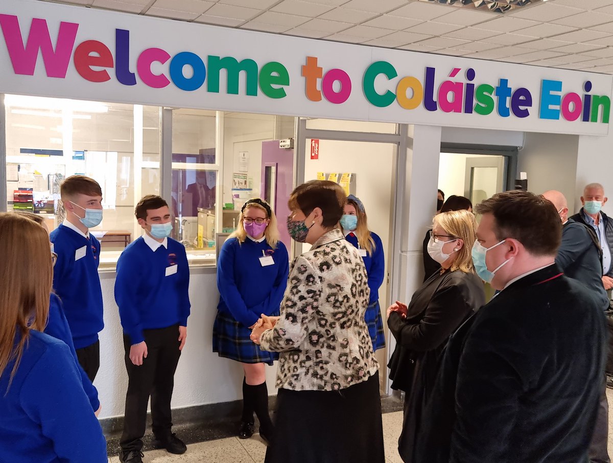 CityofDublinETB's tweet image. We were delighted to welcome Minister for Education Norma Foley to CDETBs post primary school, Coláiste Eoin Finglas this morning.

The Minister spoke to students &amp;amp; staff and was brought on a full tour of the school.

For more - m.facebook.com/story.php?stor…