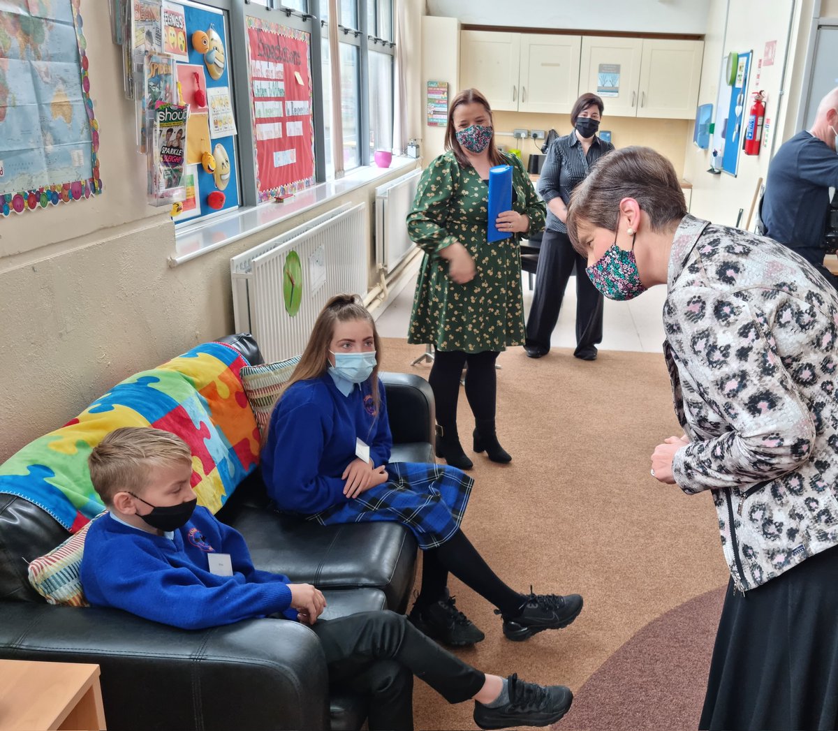 CityofDublinETB's tweet image. We were delighted to welcome Minister for Education Norma Foley to CDETBs post primary school, Coláiste Eoin Finglas this morning.

The Minister spoke to students &amp;amp; staff and was brought on a full tour of the school.

For more - m.facebook.com/story.php?stor…