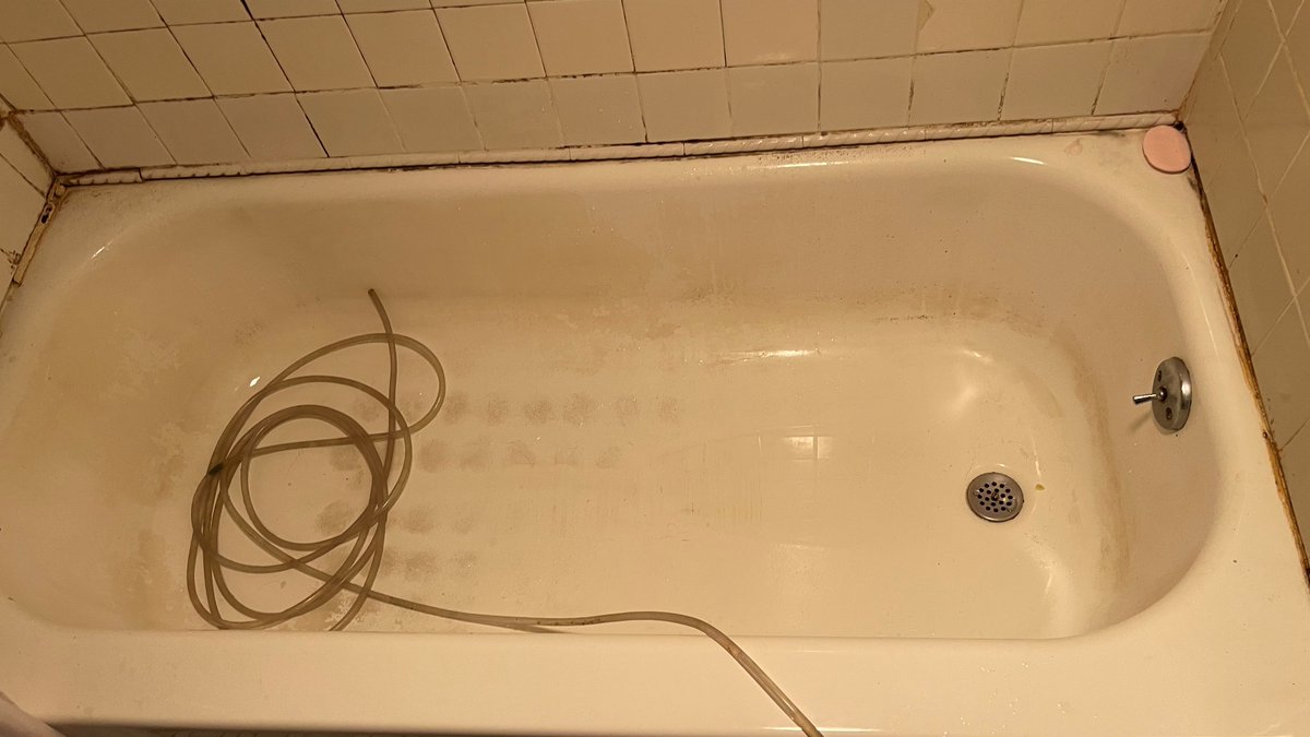 A quick and painless trick to cleaning your bathtub is to spread dish soap on the bottom, sprinkle some baking soda on top, scrub a little, let it sit for 10 minutes. 
 Then simply rinse with hot water and voila! Nice and clean for your next relaxing bubble bath! #themoreyouknow