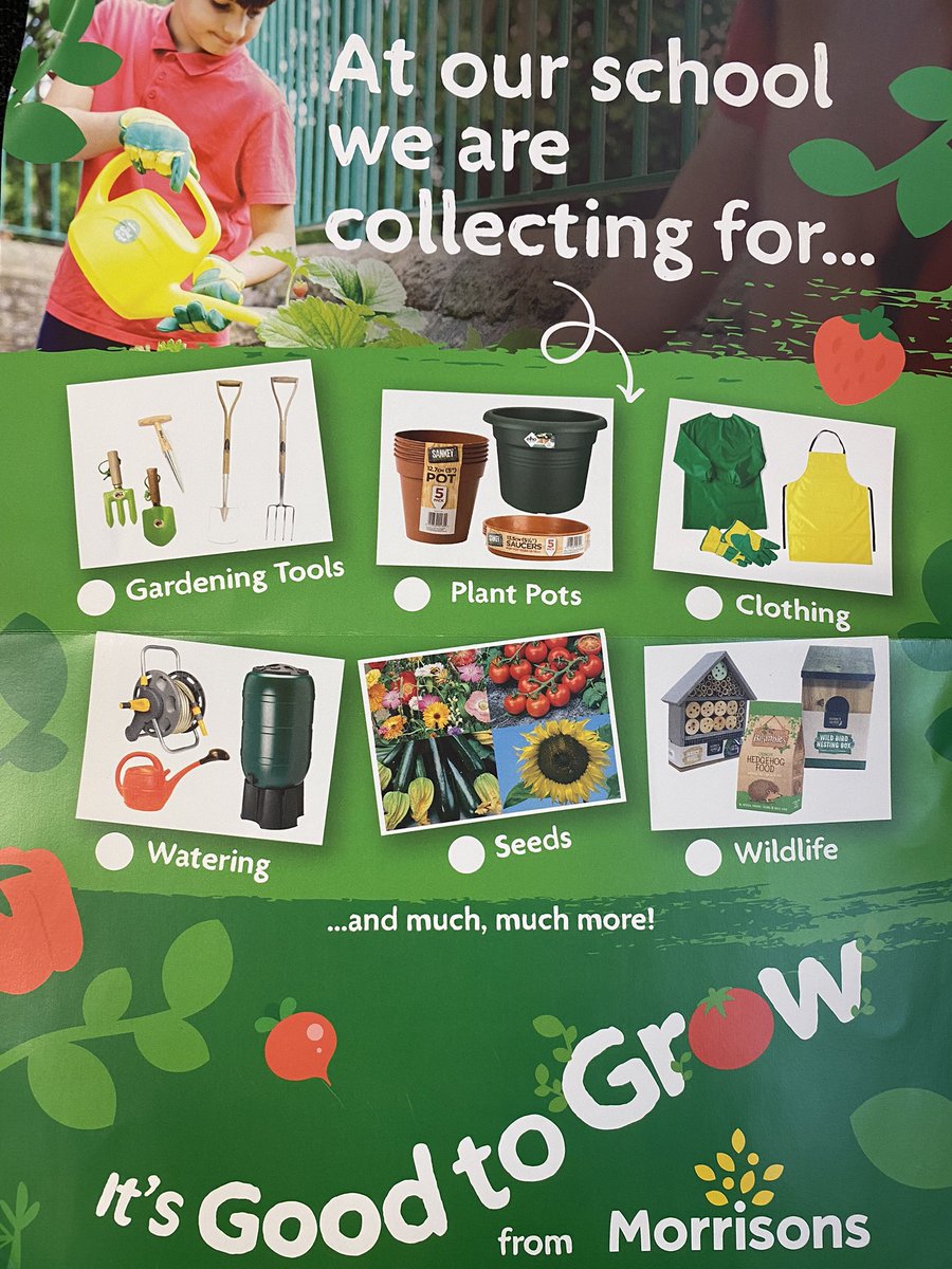 MsKytzia_CCPS's tweet photo. We need your help!🤝@Morrisons are supporting us to get the next generation growing, because the more our @CorpusChristi_K children know about how food is grown and made, the better they’ll eat, now and in the future.💚 Please download the app today!😊 #itsgoodtogrow #teamCCPS https://t.co/tAo08TEAH6