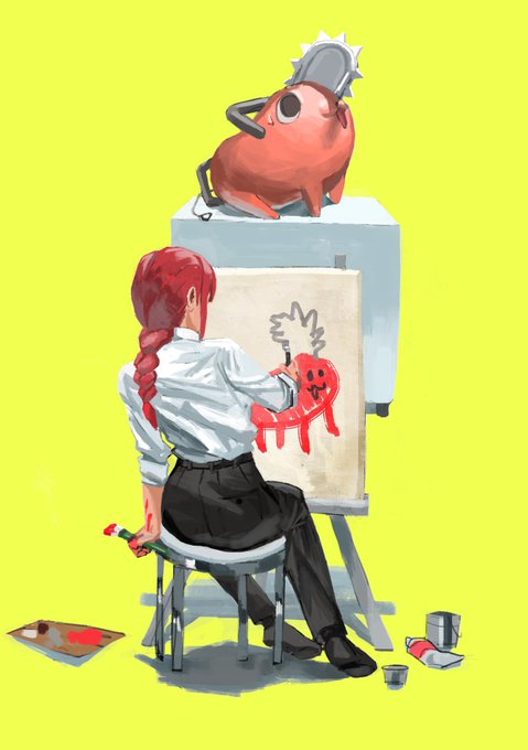 「チェーンソー 赤髪」のTwitter画像/イラスト(人気順)