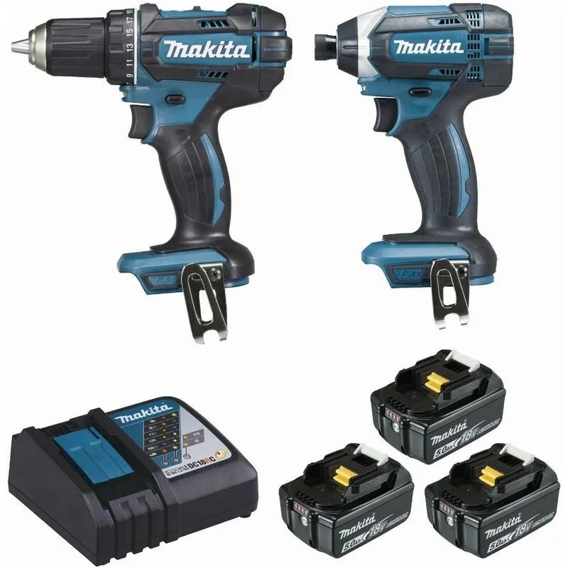 iziva's tweet image. LOT MAKITA 18V Li-Ion 3Ah : Perceuse Visseuse DDF453 + Visseuse à chocs DTD146 - DLX2022SJ3 pas cher prix Outillage ManoMano 256.87 € TTC

😍Découvrir ici - bit.ly/2Wrp8ah

#Visseuseachocs #PerceuseVisseuse #Perceuse #Outillage #Manomano #Makita #iziva #Bricolage