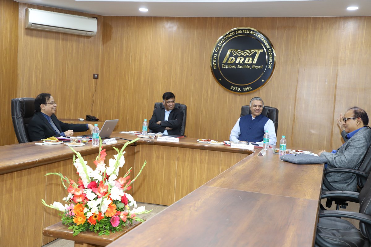 IDRBT's tweet image. Glimpses from the visit of Prof. Sachin Chaturvedi, Member, Central Board, RBI &amp;amp; Shri T. Rabi Sankar, Deputy Governor, RBI, to IDRBT on September 30, 2021. 
Details @ idrbt.ac.in/ethicallab_sep…
#idrbt #ethicalhacking #NewBeginnings