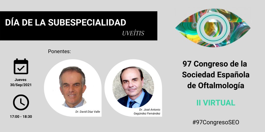 OftalmologiaSEO's tweet photo. #DíadelaSubespecialidad | Hoy a las 17:00h en el #97CongresoSEO tendremos la oportunidad de ahondar en dos sesiones cuestiones relacionadas con #catarata y refractiva, y #uveítis

Inscripciones aquí 👉 https://t.co/OTsVp7Bdjp

Más info. aquí 👇 https://t.co/KxL3KmRhgR