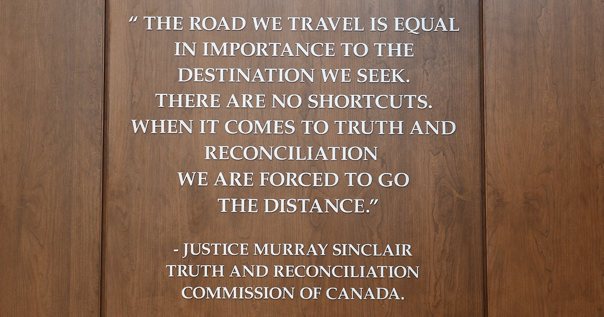 BaileyCreedon's tweet photo. There are 94 Calls to Action in the 2015 Truth &amp; Reconciliation Commission of Canada’s report:
20 not started
32 in proposal stage
29 in progress
13 complete
Our advocacy and actions matter. Today and every day. Speak up, learn, listen and most importantly #dosomething.  #NDTRC https://t.co/QF4xk48qIJ