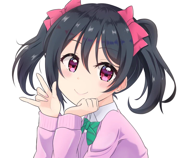 #リプきたキャラの顔だけ描く 
矢澤にこちゃん 