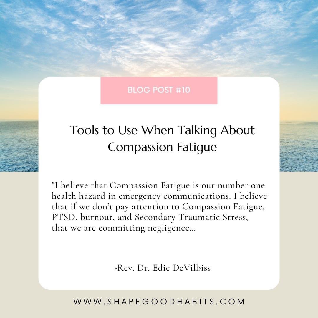 ChaplainEdie's tweet image. What do you think is the #1 health hazard for 9-1-1 professionals? I think it is Compassion Fatigue.