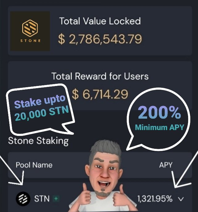 DefiStone's tweet photo. $STN staking now available in the Stone #DeFi APP.  

What is STN tokens current APY ❓

Answers in the ↩ reply 🔄 retweet ❤ heart
  
#Ethereum #smartcontracts https://t.co/GmGJZwR4We