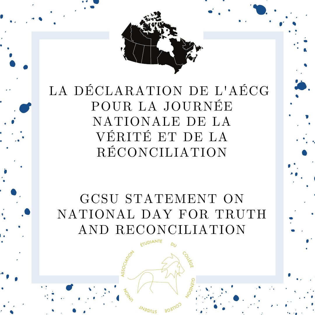 Suite à un projet de loi adopté à l'unanimité en juin 2021, un nouveau jour férié fédéral a été instauré pour le 30 septembre: la Journée nationale pour la vérité et la réconciliation. 

Déclaration complète ; aecgcsu.com/dclarations-of…