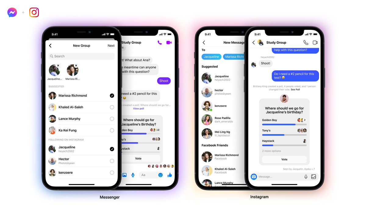 Instagram users can now join group chats in Messenger