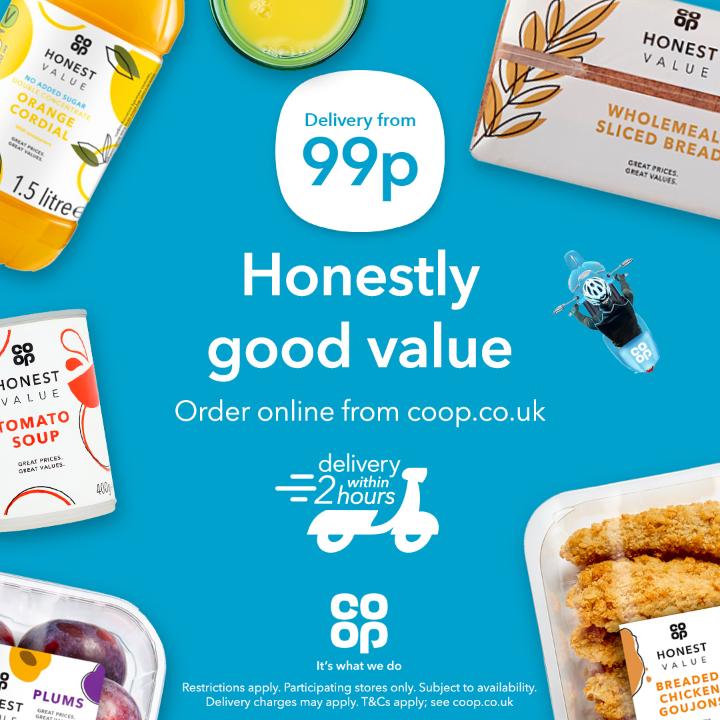 23_Siobhan's tweet photo. Have you seen Co-op Honest Value range? 👀
Have your Co-op favourites delivered from your local Co-op store, order online 👉 https://t.co/KCDZwLF23a https://t.co/5IQ57LSuIW